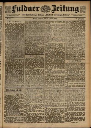 Ausgabe vom Dienstag, den 24. Januar 1899.