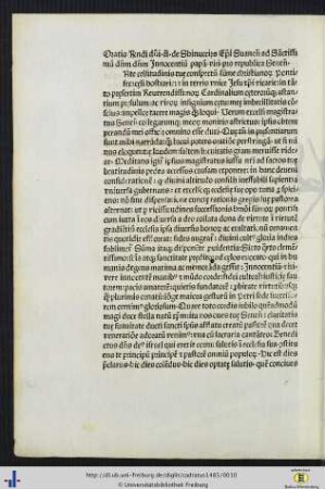 Oratio...Andreoccii de Shinucciis...ad...Innocentium papam...