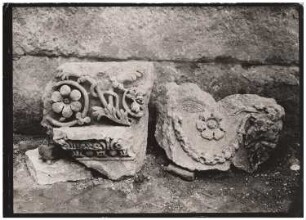 Gebälkfragmente, Baalbek: Ansicht