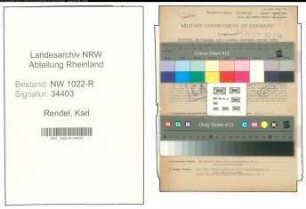 Entnazifizierung Karl Rendel , geb. 01.03.1899 (Stadtinspektor)