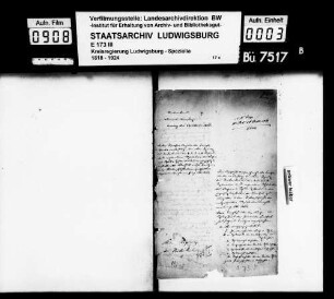 Kirchen- und Schulsachen, Oberamt Leonberg