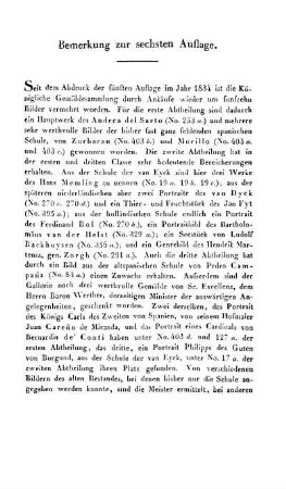 Bemerkung zur sechsten Auflage