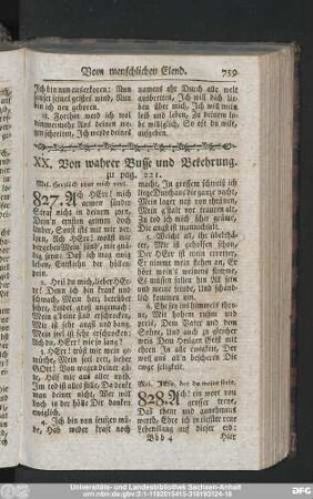 XX. Von wahrer Busse und Bekehrung.