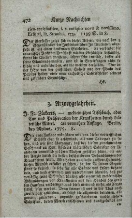Medicinisches Tischbuch. 2.verm.Aufl.