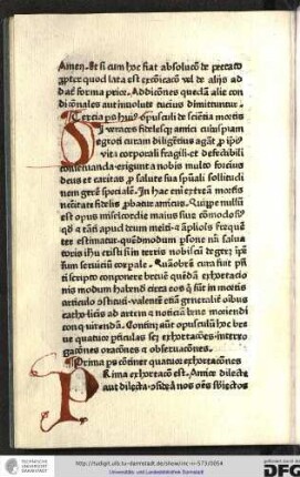 Tertia pars huius opusculi de scientia mortis.