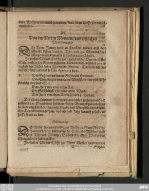 XI. Von den Newen Monaten/ und erstlichen