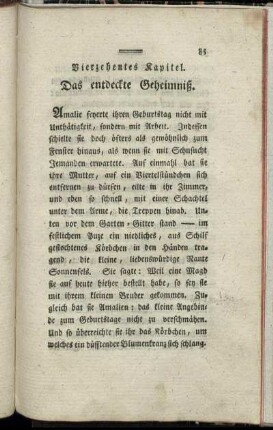 Vierzehntes Kapitel. Das entdeckte Geheimniß.