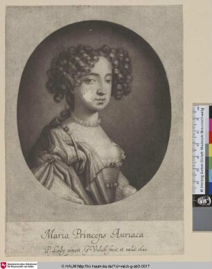 [Maria II. als Prinzessin von Oranien; Mary Stuart II, princess of Orange]