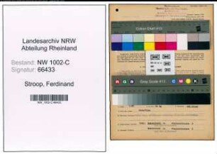 Entnazifizierung Ferdinand Stroop, geb. 13.05.1900 (Vertreter)