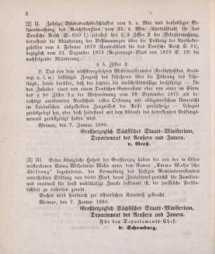 2. Ministerial-Bekanntmachung, die Abänderung der Bestimmungen über die Prüfung der Apotheker-Gehilfen betreffend