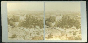 Jericho Plain and Dead [Sea] from Olivet. [Jerusalem, Blick vom Ölberg auf die Ebene von Jericho und das Tote Meer]