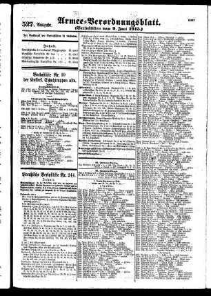 527.Ausgabe. Mittwoch, 9. Juni 1915