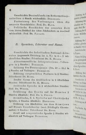 6-8, E. Sprachen, Literatur und Kunst