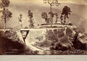 Bergbahn nach Darjeeling im Himalaya
