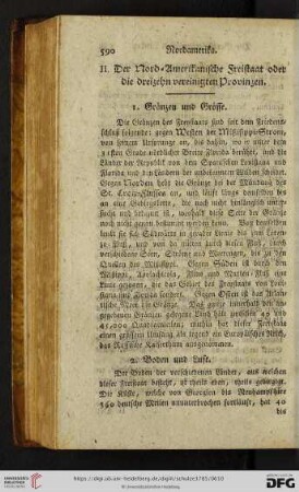 II.Der Nord-Amerikanische Freistaat oder die dreizehn vereinigten Provinzen
