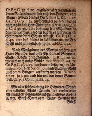 Erörterte Succession- und Erb-Fälle