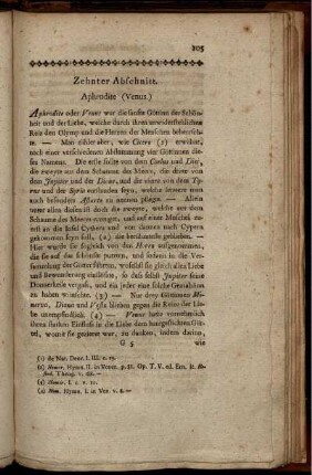 Zehnter Abschnitt. Aphrodite (Venus)