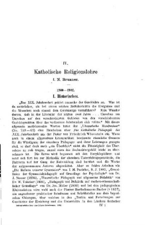Katholische Religionslehre