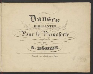 Danses brillantes pour le pianoforte : Oeuv. 1