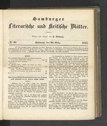 No. 25. 28. März 1855