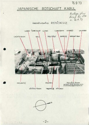 Japanische Botschaft, Kabul, 1969-1973