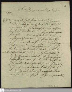 Tagebuch von Daniel Schreyvogel.