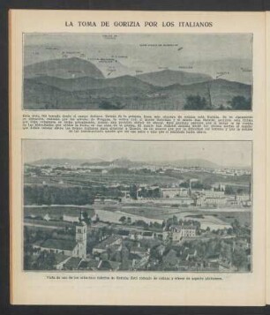 La toma de Garizio por los italianos - [Ilustración]