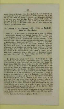 Philipp II. von Spanien (1556 - 1598): der Freiheitskampf der Niederlande