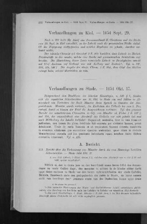 Verhandlungen zu Kiel. - 1454 Sept. 29.