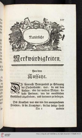 Natürliche Merkwürdigkeiten.