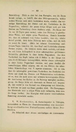 Ausstellung ausländischer Nutzpflanzen nebst ihren Producten (Hochstetter)