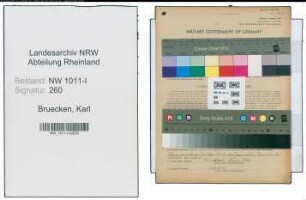 Entnazifizierung Karl Bruecken , geb. 04.09.1906 ()