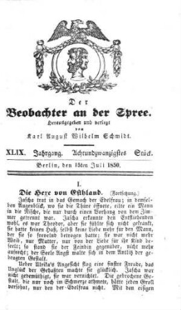 28. Stueck, 15. Juli 1850