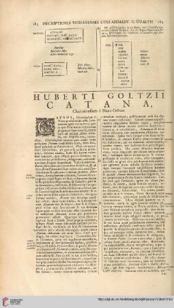 Huberti Goltzii Catana