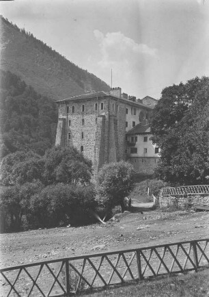 Gebäudeanlage : Bulgarien. Kloster Rila. Gebäudeteil des Klosters