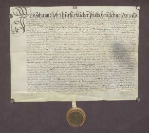 Johann Clooß, kurfürstlicher Hofschneider, verkauft an Kurfürst Friedrich V. von der Pfalz seinen Baumgarten im Ziegelried zu Heidelberg.