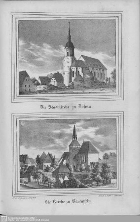 Die Stadtkirche zu Dohna, Die Kirche zu Bärenstein : zu Lieferung 32