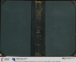 [Band 70]: Erwerbungsbücher des Ägyptischen Museums und der Papyrussammlung: Königl. Museen Aegyptische Abtheilung P.H. 2724-4081