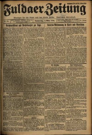 Ausgabe vom Donnerstag, den 04. März 1926.