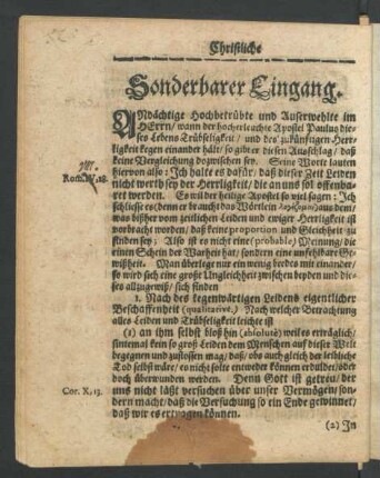 Sonderbarer Eingang.