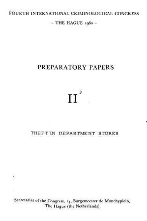 Theft in department stores