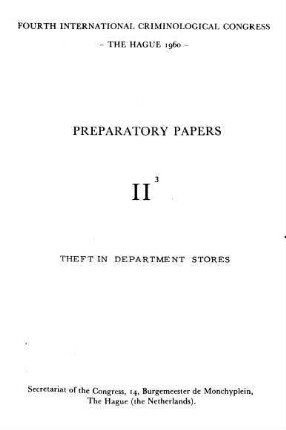 Theft in department stores