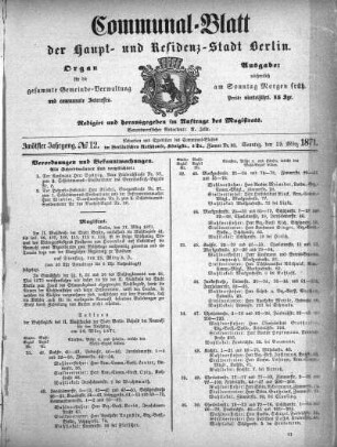 1871,12: No. 12., 19. März 1871