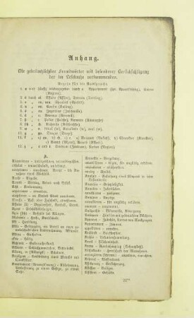 Anhang. Die gebräuchlichsten Fremdwörter mit besonderer Berücksichtigung der im Lesebuche vorkommenden.
