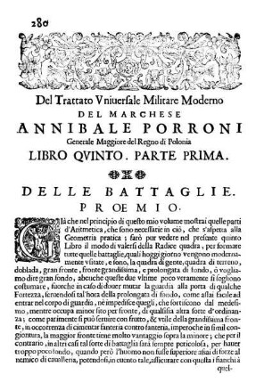 Libro Qvinto. Delle Battaglie.