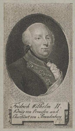 Bildnis des Fridrich Wilhelm II. von Preußen