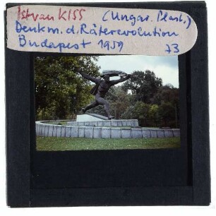 Budapest, Kiss, Monument der Räterepublik (1969)