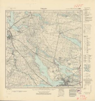 2285 (alte Nr.: 896) Osterode i. Ostpr., Meßtischblatt (4cm - Karte)