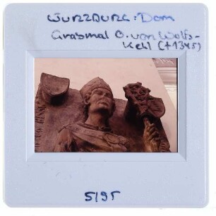 Wolfskeelmeister, Grabmal des Bischofs Otto II. von Wolfskeel,Würzburg, Dom