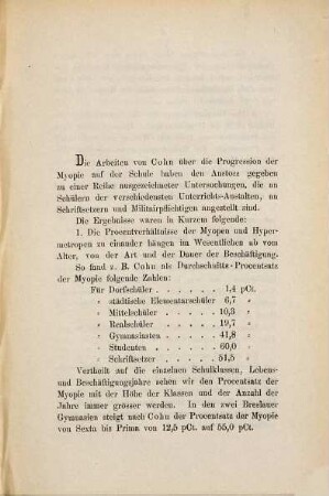 Ueber die Progression der Myopie : Inaug.-Diss.